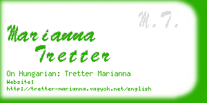 marianna tretter business card
